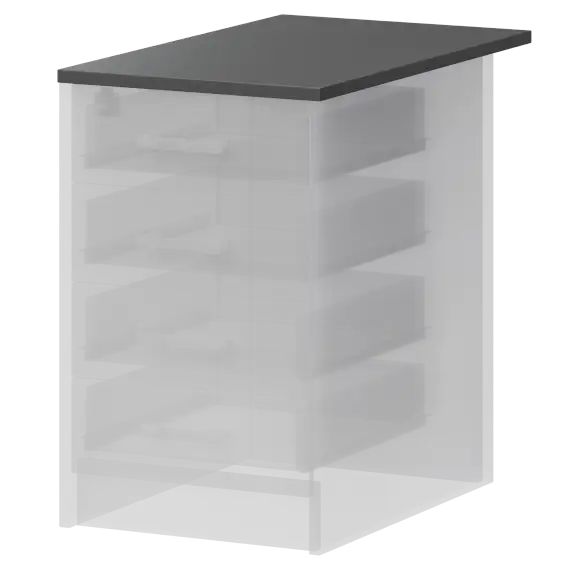 Крышка к приставным тумбам А-707 Антрацит 440x730x22 Арго