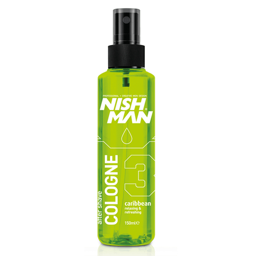 NISHMAN 03 AFTERSHAVE COLOGNE CARIBBEAN - Одеколон после бритья лосьон 150 МЛ
