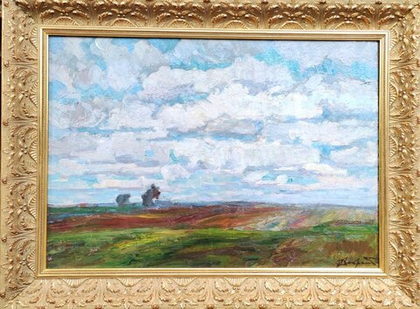 Картина Стремского А.И. "Летний день" картон/масло 50х80