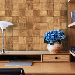 Деревянная мозаика для стен Wood Mosaic Капа Дуб