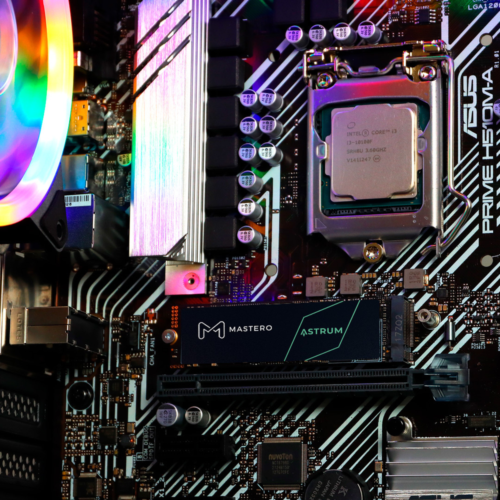 SSD Mastero ASTRUM 1Тб, M.2 2280, NVMe, Retail, TLC, PCIe4.0, Чтение:7000мб/с, Запись:6500мб/с (MST-AST-SSD-M2-1TB)