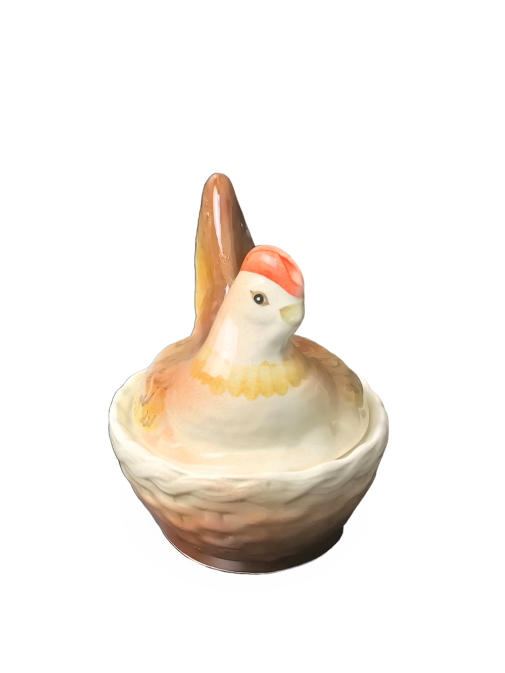 Фаянсовая масленка "Курочка" (ЗиК "Конаково")