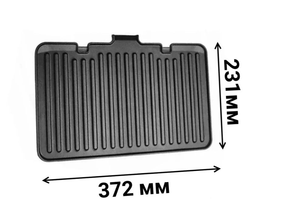 Панель для гриля Delonghi MultiGrill (рифленая) с тэном AS00004212
