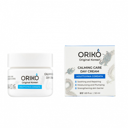 ORIKO Calming care day cream with Houttuynia cordata extract Успокаивающий дневной крем для лица с экстрактом хауттюйнии и гиалуроновой кислотой 50мл