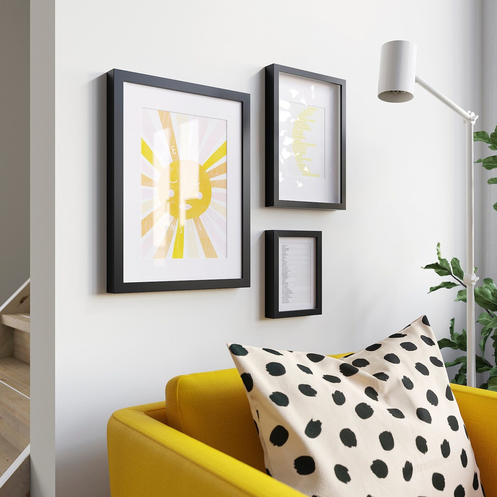 IKEA RÖDALM  (ИКЕА РÖДАЛМ)  -  Рамка, черная, 21x30 см