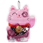 Резинки детские для волос 30шт (+-2 шт)»Фантазия- Котик», цвет микс, с цепочкой, 16*12,5см