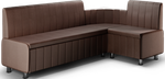 Кухонный уголок со спальным местом К022 кожзам pearl bronze дерево