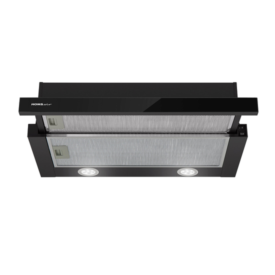Вытяжка HOMSair FLAT 60 Glass черный
