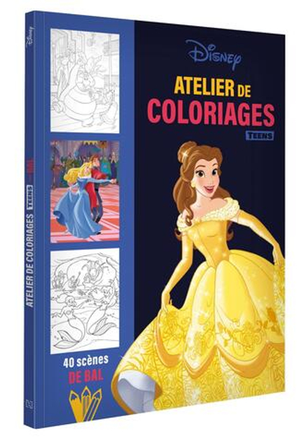 Hachette  раскраска по номерам  DISNEY TEENS - Atelier de coloriages - Scènes de Bal