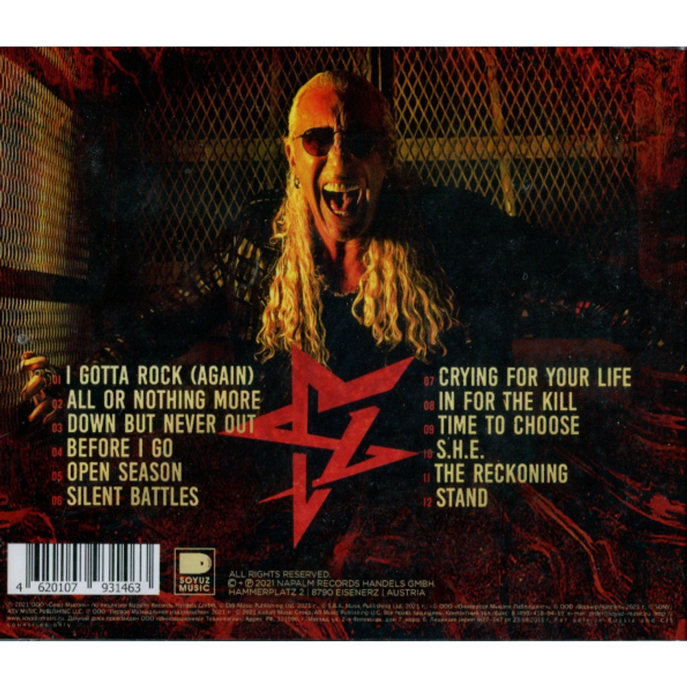 Dee Snider / Leave A Scar (RU)(CD)