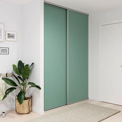 Дверь-купе ARISTO SLIM LINE, МДФ EVOGLOSS, профиль хром матовый