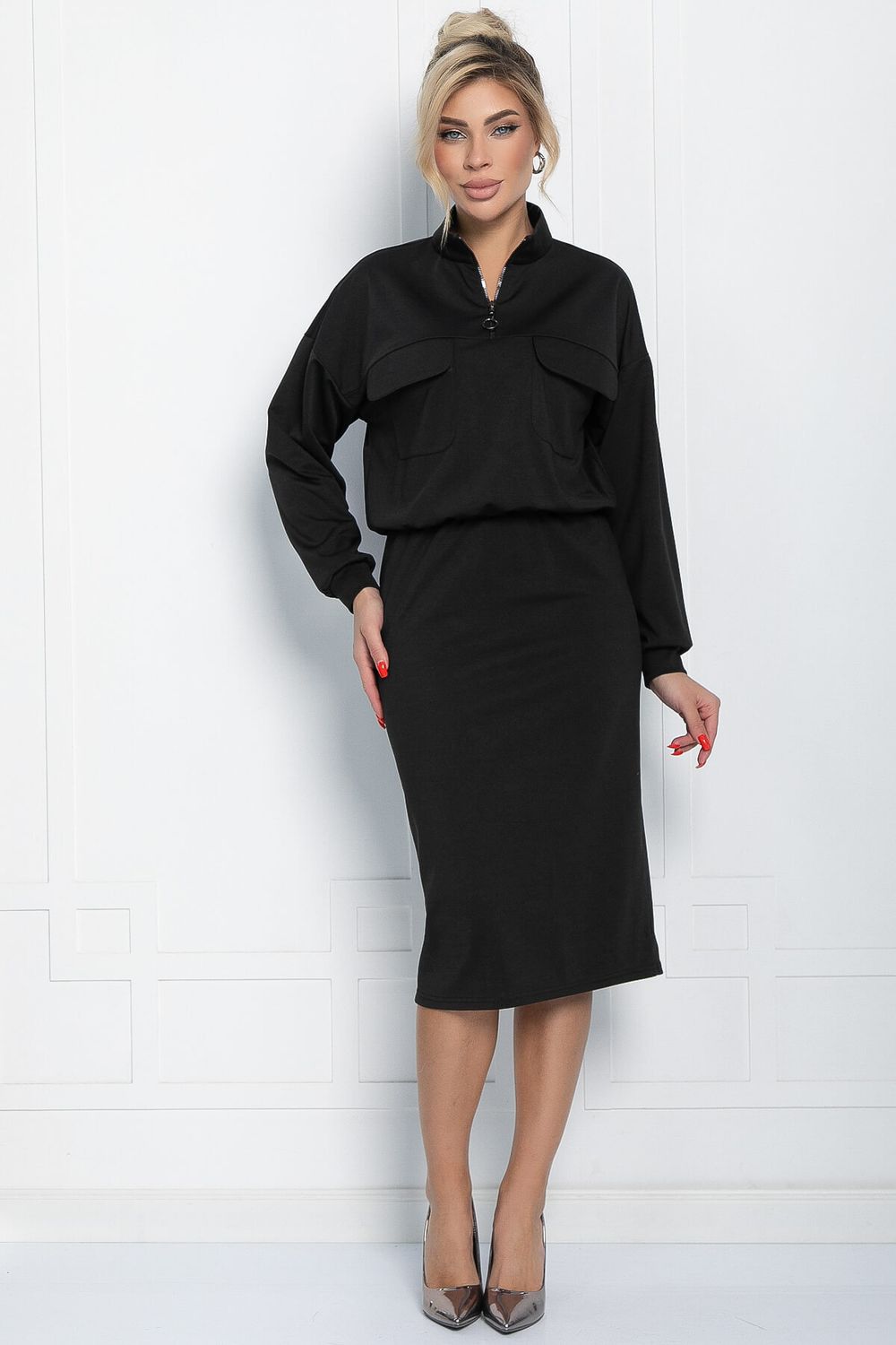 Платье Сибирский ритм (черное) П11621 LT Collection