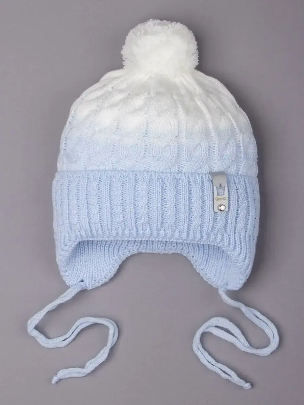 Шапка для мальчика осенняя с завязками