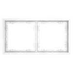 Рамка пластиковая VOLTUM S70 на 2 поста, (белый матовый)