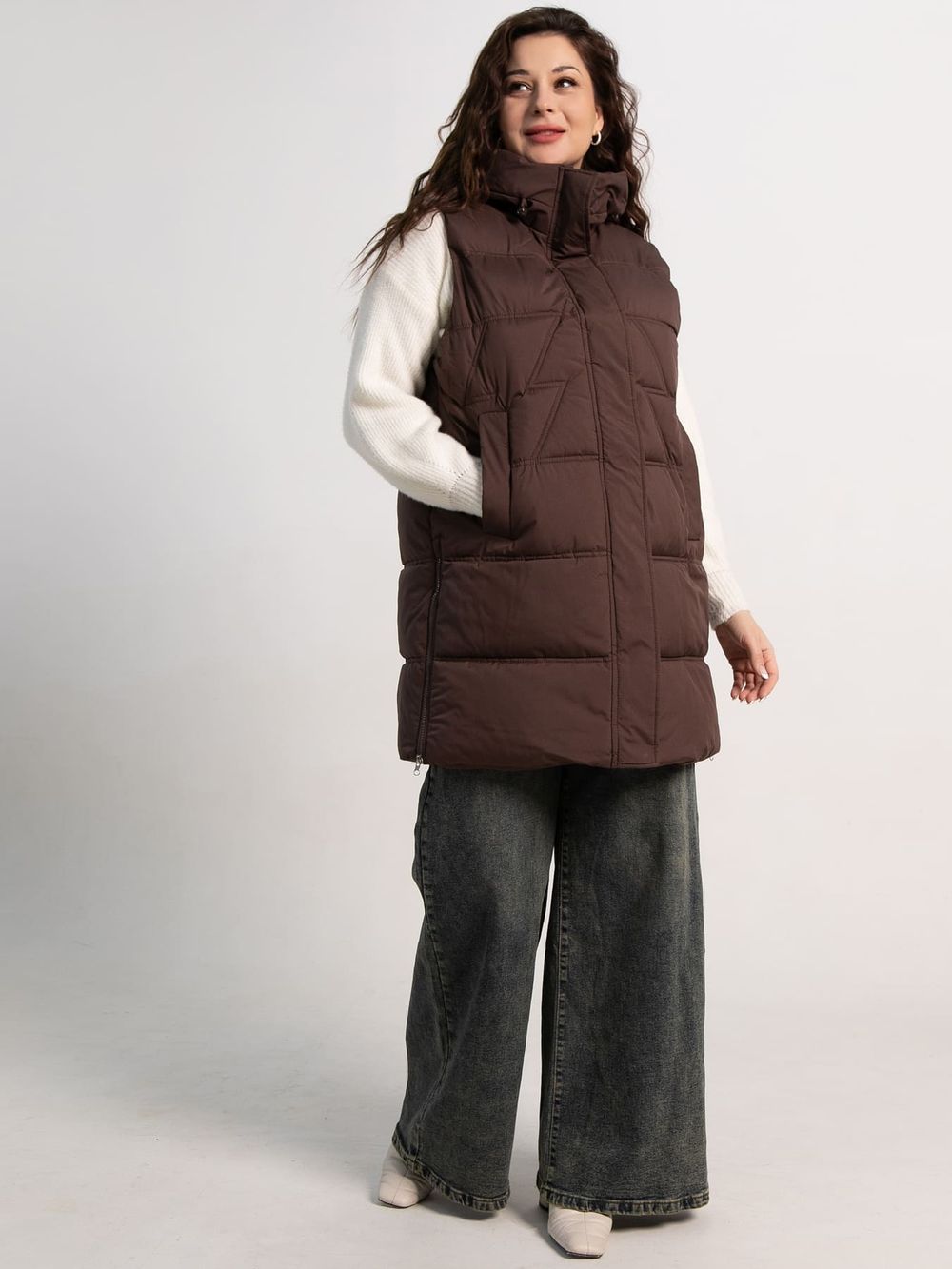 Жилет утепленный Вега (горький шоколад) Б15304-18М LT Collection