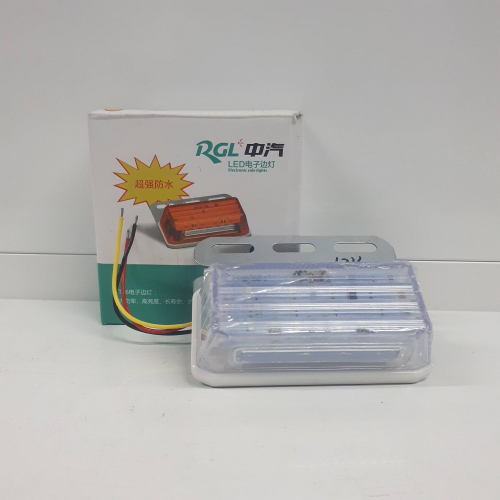 12V - Белый (1 шт.) / Светодиодный габарит (катафот) боковой, 12 вольт., белый (за 1 шт.)