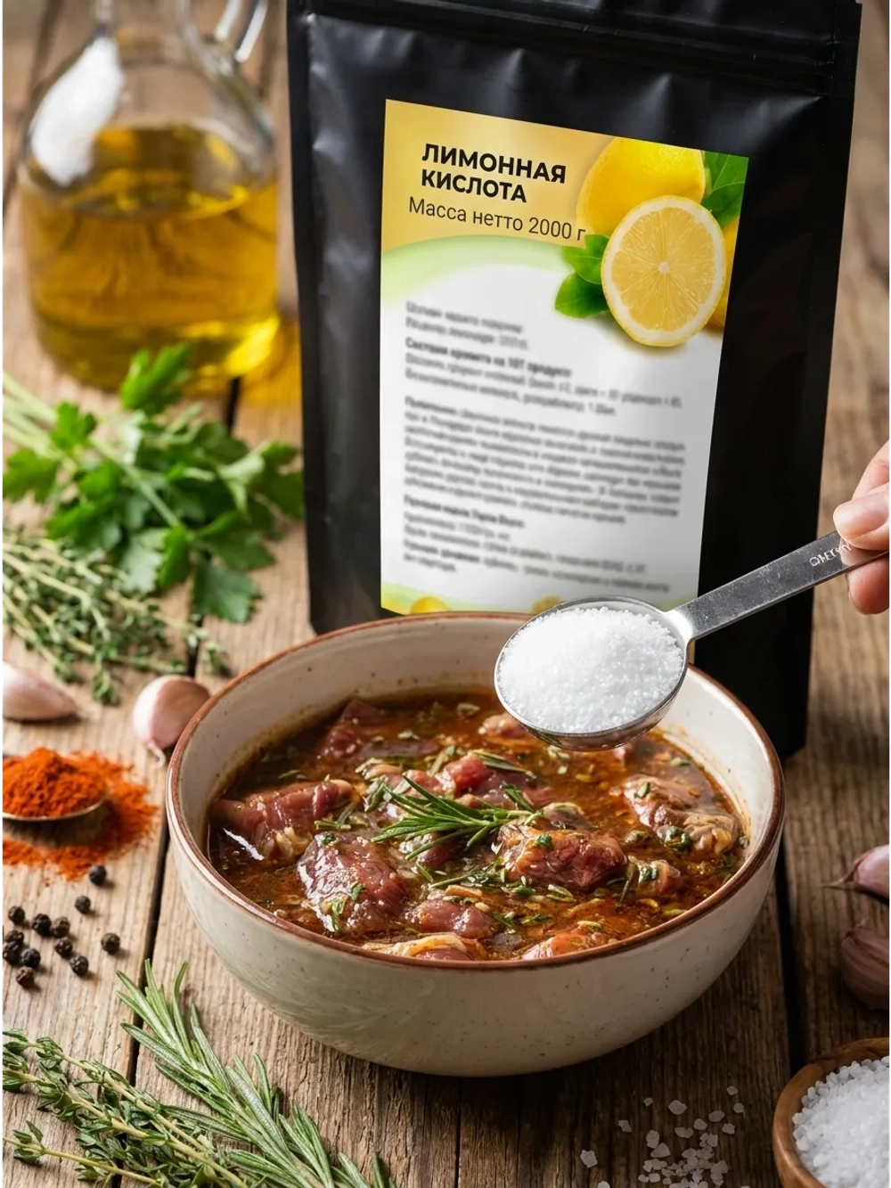 Лимонная кислота пищевая 2 кг натуральная