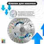 Светящийся зорб «Neo» ПВХ, усиленные сиденья, диаметр 2,8 м