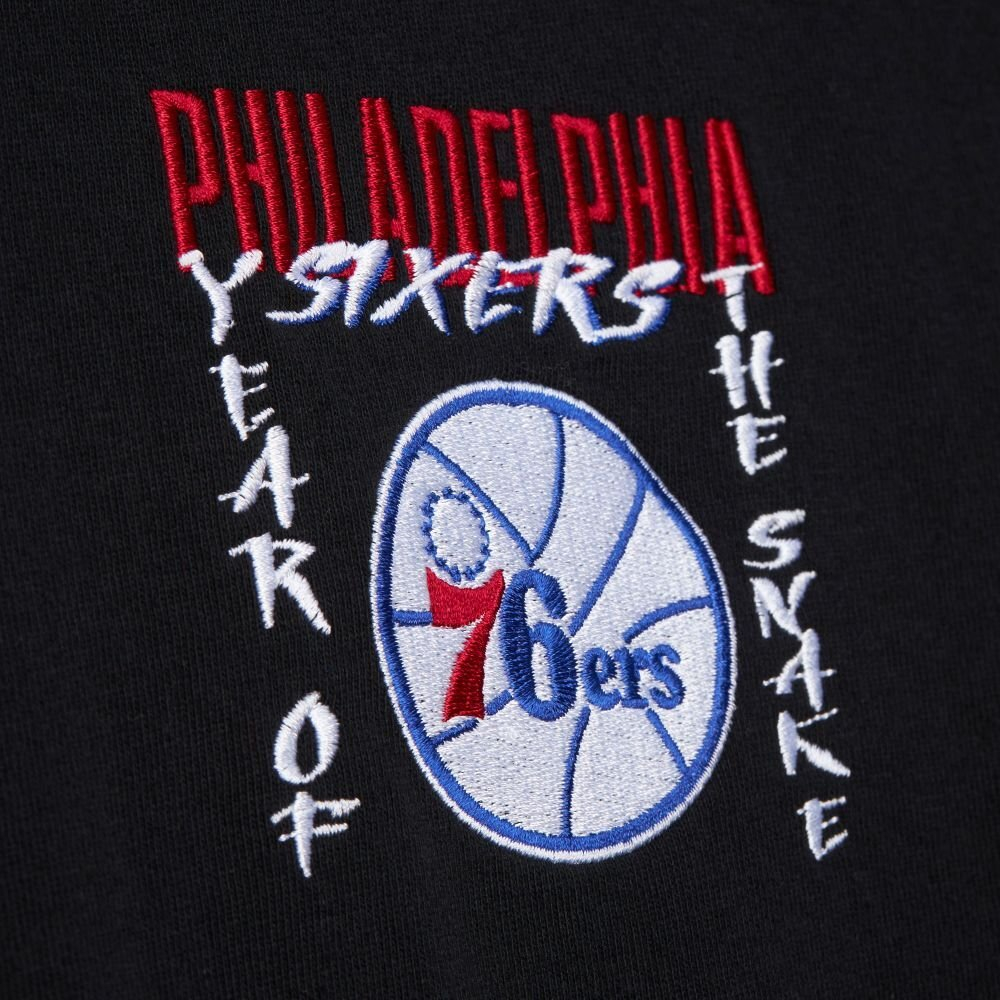 Баскетбольная футболка Mitchell&Ness NBA Asian Heritage Snake Philadelphia 76ers T-shirt Black