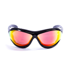 очки для серфинга Tierra de fuego Черные Зеркально-оранжевые линзы. Вид спереди
