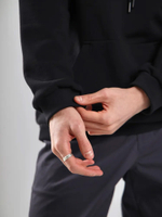 Худи с патчем черный Город Горький мужское