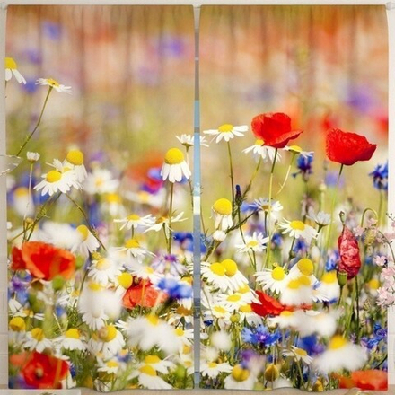 Фотошторы "РД. АЛЫЕ МАКИ-2", Россия.