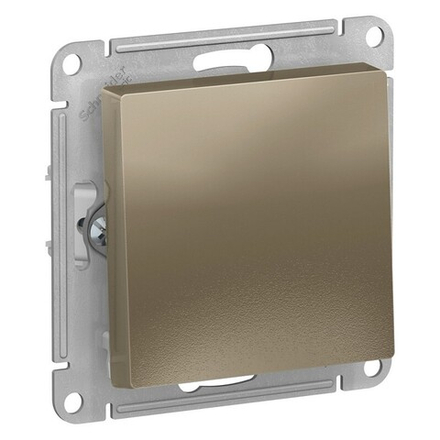 Выключатель одноклавишный шампань ATLAS DESING SYSTEME ATN000511