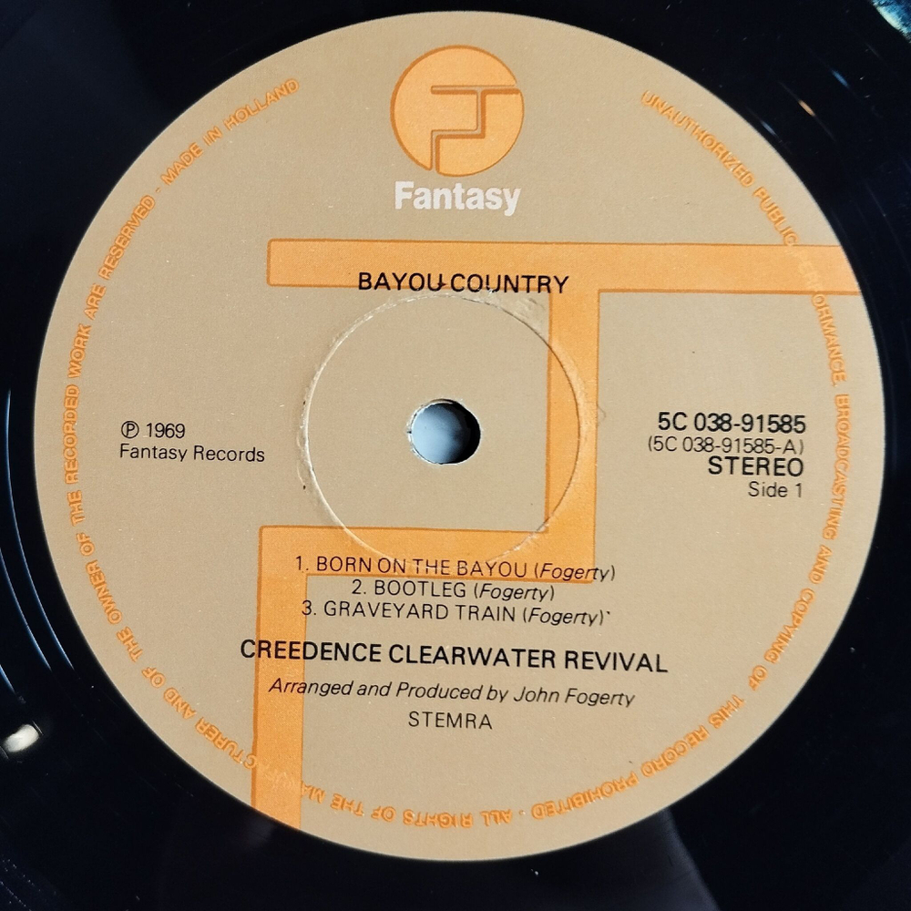 Винтажная виниловая пластинка LP Creedence Clearwater Revival Bayou Country (Holland 1973)