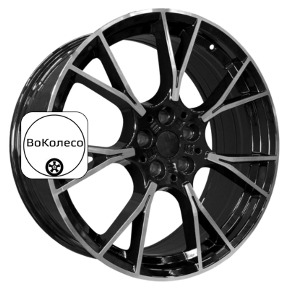 9,5x19/5x112 ET33 D66,6 5407 Gloss Black Machine Face (PDW) PDW