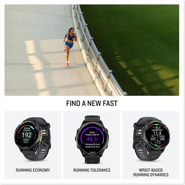Умные часы Garmin Forerunner 970, Черный | Black (010-02969-00 | 010-02969-60)