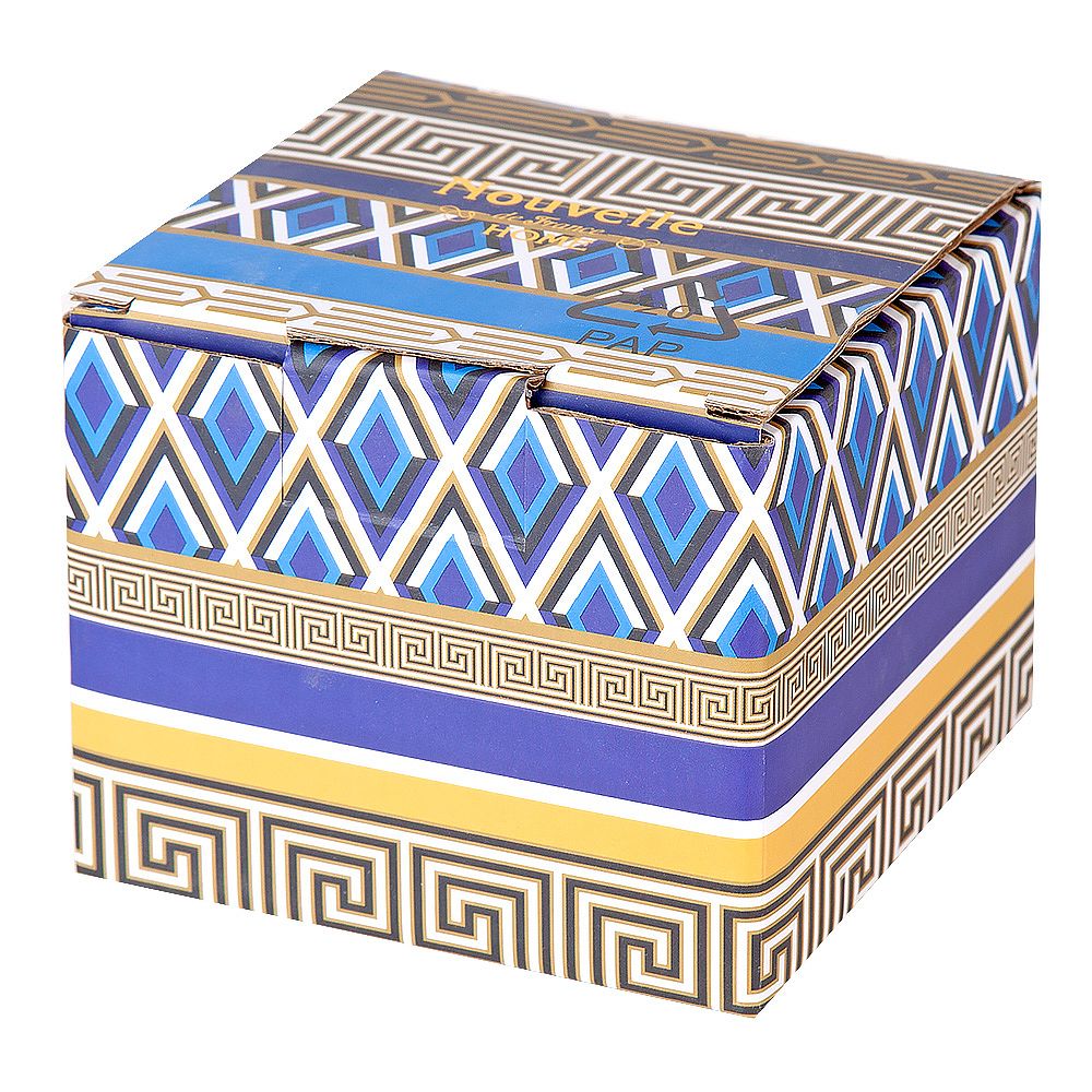 Сахарница с ложкой "Golden Blue" 10х9,5см v=250мл (фарфор) (подарочная упаковка)