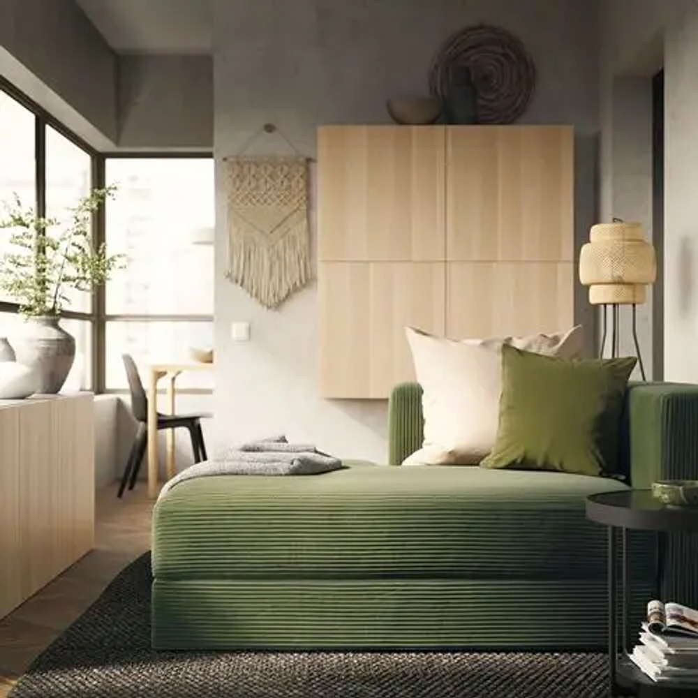 Кресло - кровать - JÄTTEBO / JАTTEBO IKEA/ ЯТТЕБО  ИКЕА,  96х71 см, зеленый