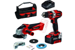 Набор аккумуляторного инструмента 18V Einhell PXC TE-TK 18/2 Li Kit (CD+AG) АКБ 4Ач и ЗУ