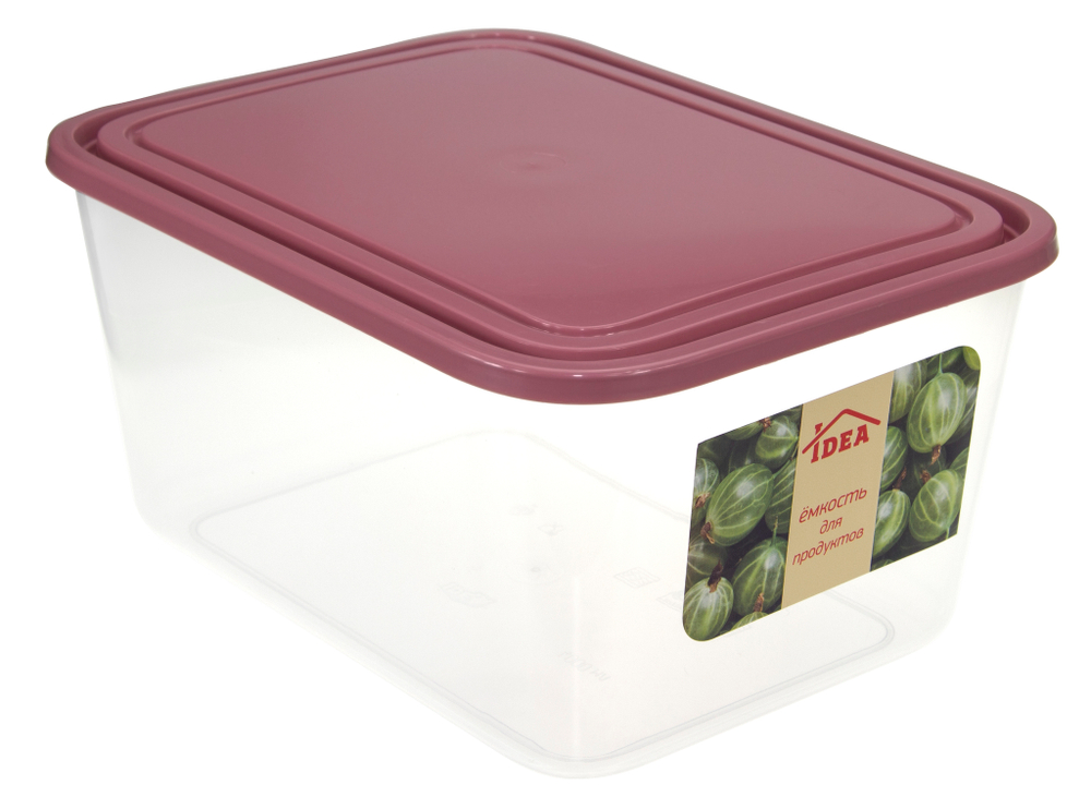 Емкость для продуктов 4л прямоугольная М1455