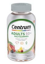 Мультивитамины Centrum Silver 50+ для взрослых, мультивитамины, 200 жевательных таблеток