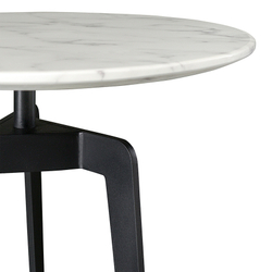 Столик чайный Berg Nilsen 50см мрамор/черный