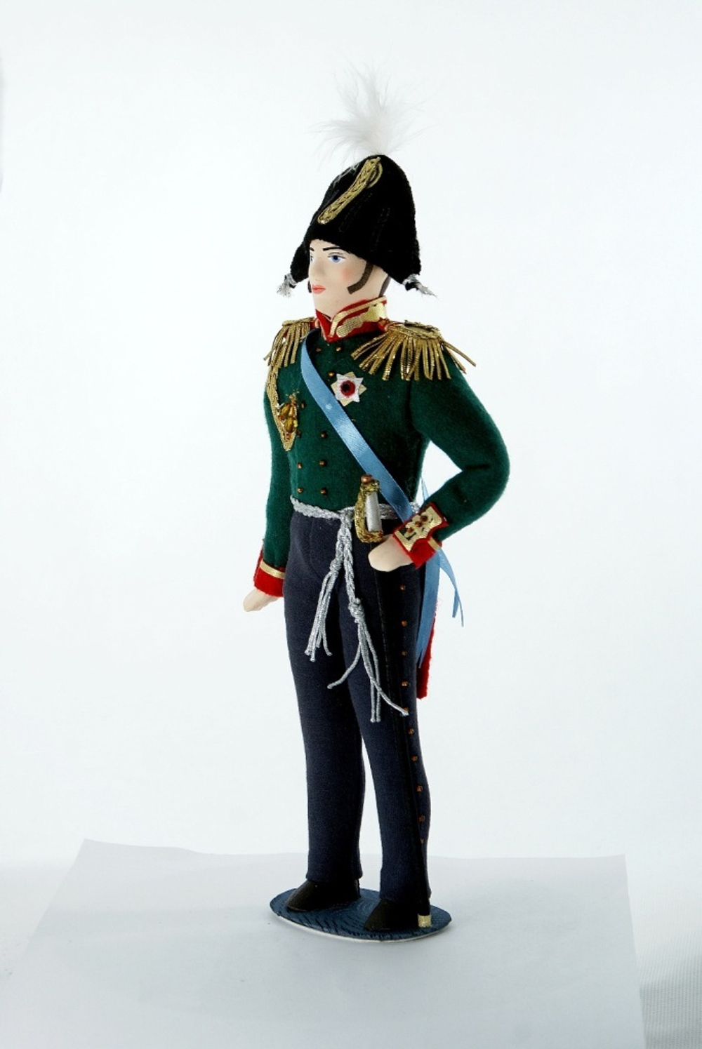 Кукла интерьерная. Пехотный генерал. Военный костюм. 1812 г. Россия