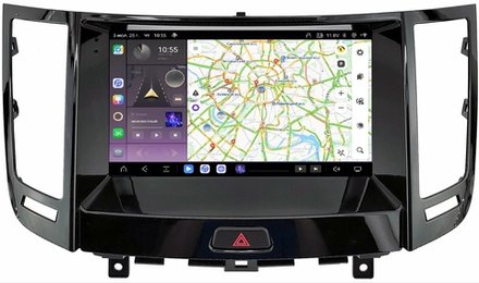Магнитола для Infiniti QX70, FX35 (S51), FX37, FX30d, FX50 2008-2016 (Поддержка Bose и 360) - Carmedia SF-9828-3 QLed+2K, Android 13, TS20, CarPlay, 4G SIM-слот