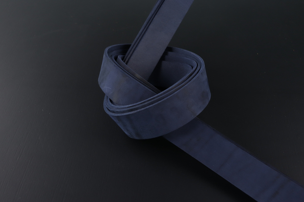 Ременная заготовка Лофт синяя гладкая