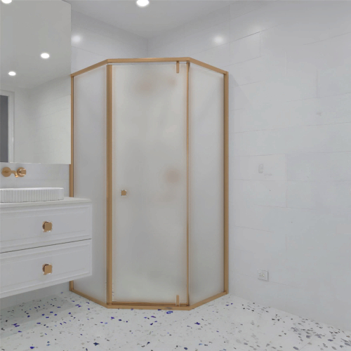 Душевой уголок RGW HO-088Gb (Матовое-Сатинат, 900x900)