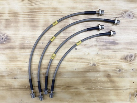 Toyota Hilux VIII (2015-) Комплект армированных тормозных шлангов HEL (4шт) под лифт +50 мм