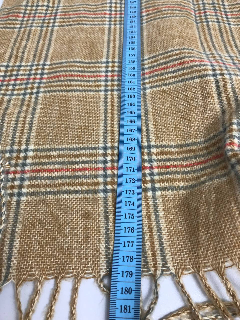 Шарф широкий в клетку