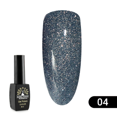 Гель лак Disco Gel Shine Spectrum, Global Fashion, светоотражающий, 8 мл 04