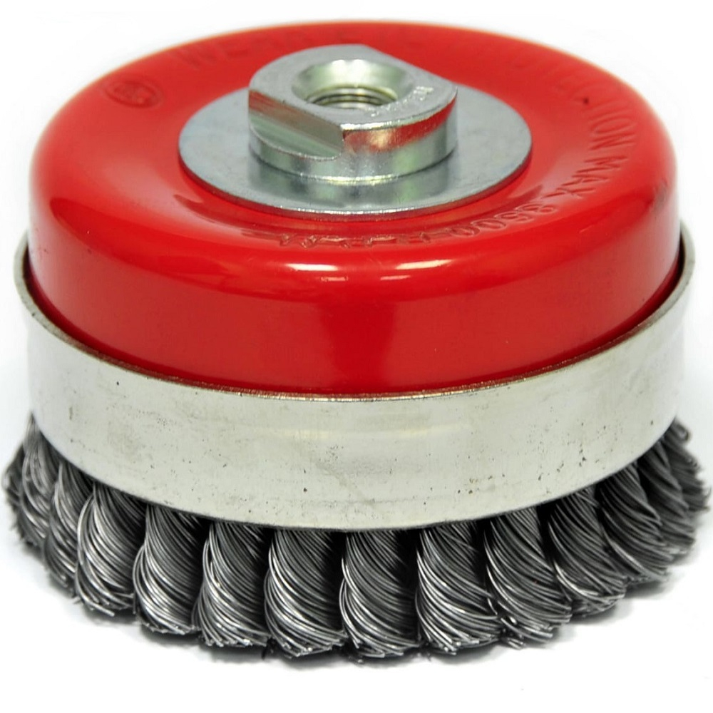 Щетка ELITECH чашечная крученая для УШМ Heavy Duty 100мм