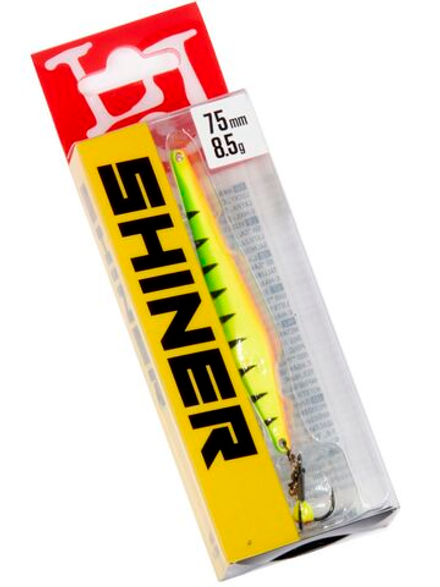 Блесна вертикальная зимняя Lucky John SHINER 75мм Tiger блистер