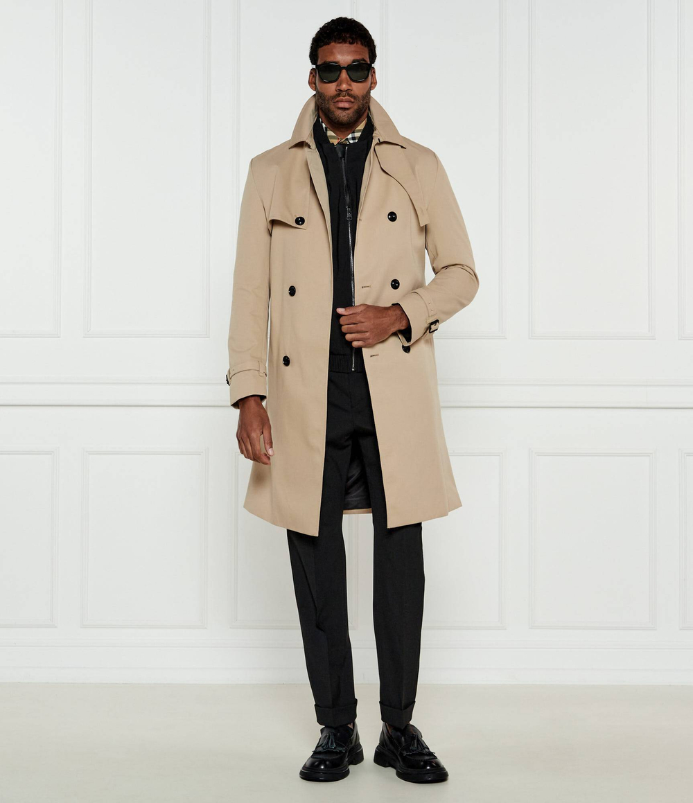 Тренч Maluks2511 HUGO - бежевый(50535072)