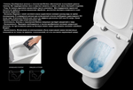 Унитаз подвесной Ceruttispa АДИДЖЕ (ADIGE) Aria MW CT9245 безободковый (490х360х355) белый матовый, ТЕРМООБЖИГ (не плёнка)