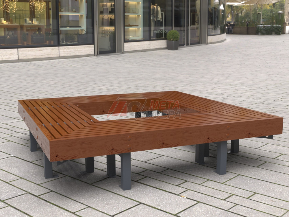 Лавка Woody Квадрат