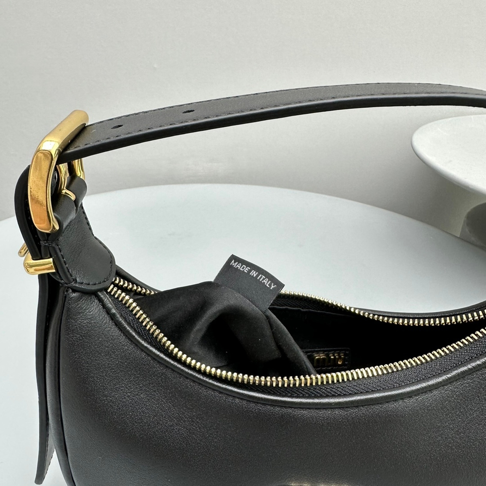Leather Hobo Bag 20 cm