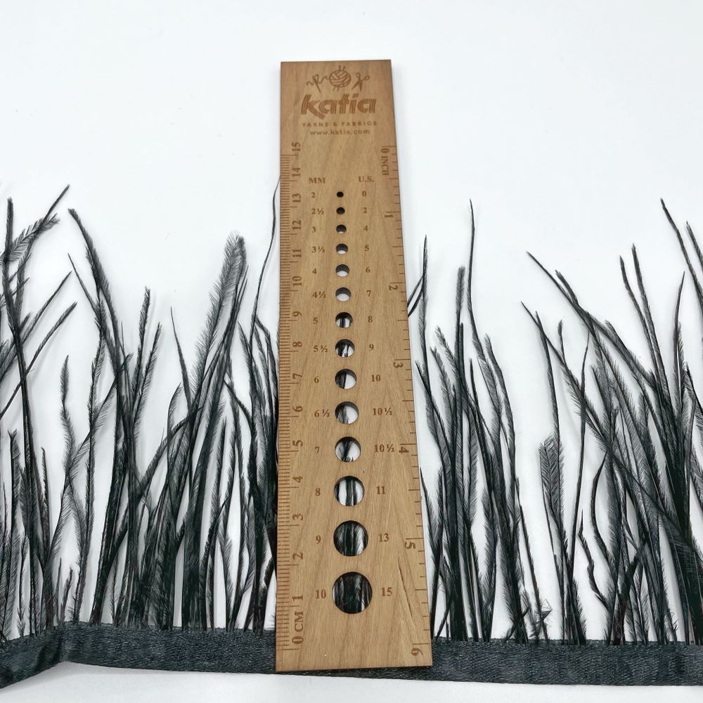 Перья страуса на ленте 10-13 см